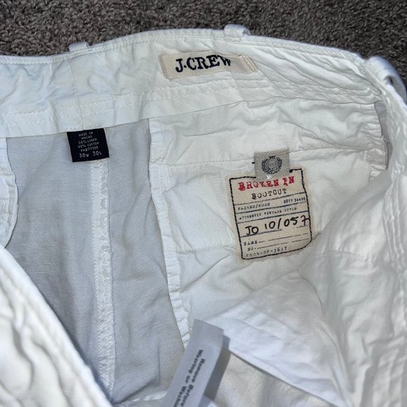 White J. Crew Broken In Bootcut Pants - Picture 5 of 8